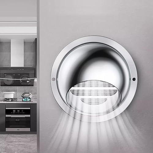 Tapa de chimenea de acero inoxidable 304, tapa de rejilla de ventilación redonda con orificio de ventilación, campana extractora, tapa de lluvia,