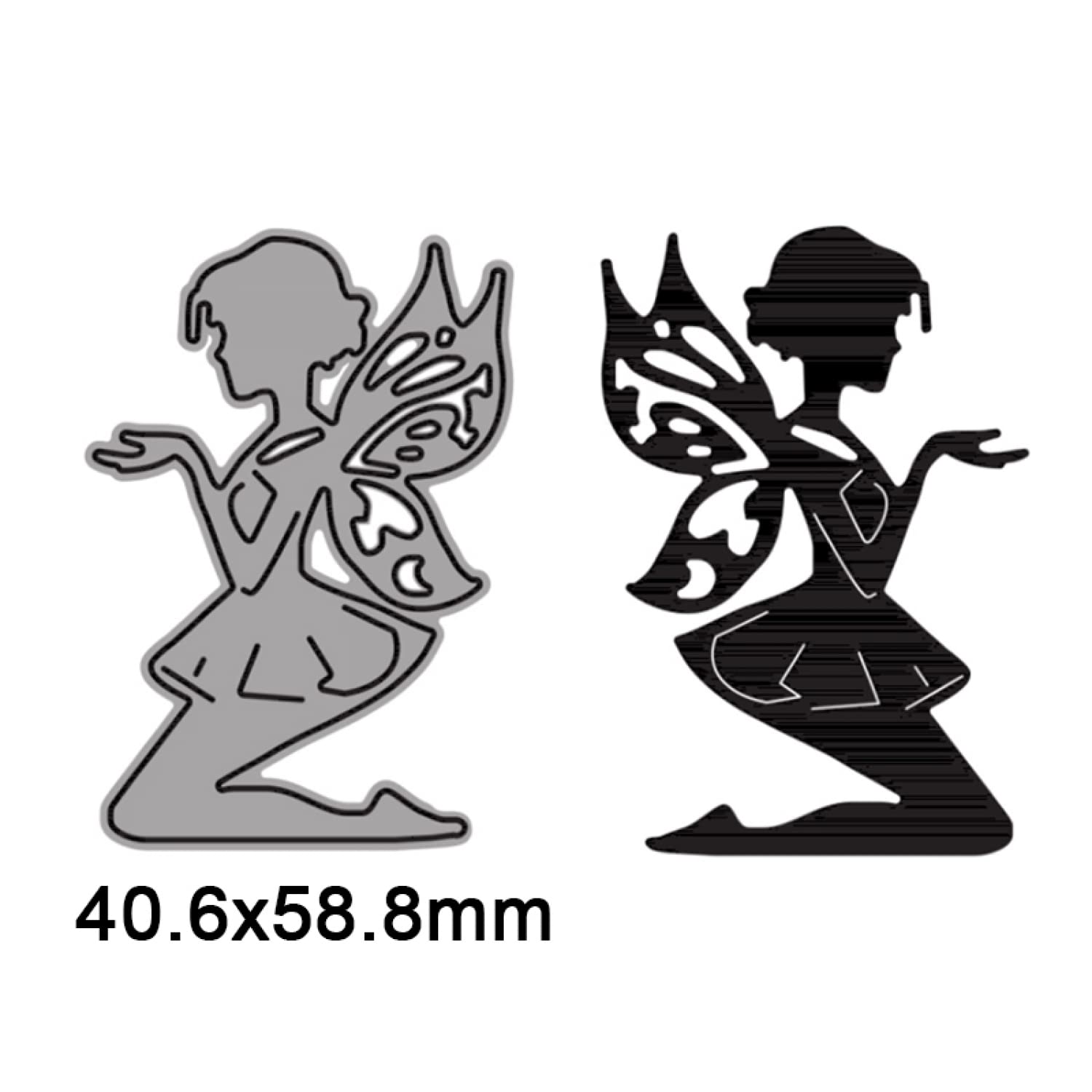 Fustella Metallica Per Scrapbooking - Stencil Taglio Carta 12.4x9.8cm Per Biglietti Fai Da Te - Foto 7