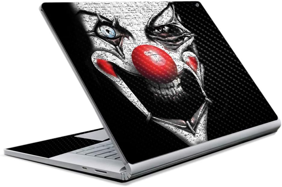 MightySkins Carbon Fiber Skin for Microsoft Surface Book 2 13" (2017) - Keep The Beat,Protective, Durable Textured Carbon Fiber Finish,Easy to Apply, Remove, and Change Styles,