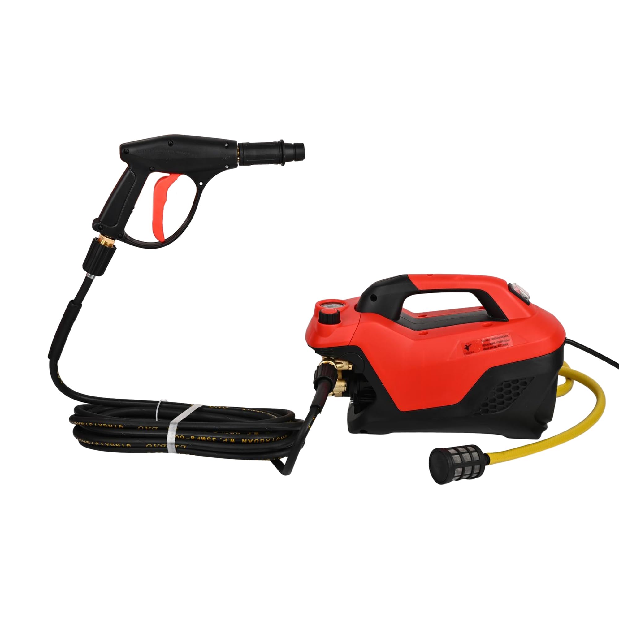HYCO Label PINAKA Electric Pressure Washer, 3000W High Power, 180-220 Bar, 10L/Min Flow Rate, Black and Red, 10M Hose Pipe with Pressure Regulator-image-17