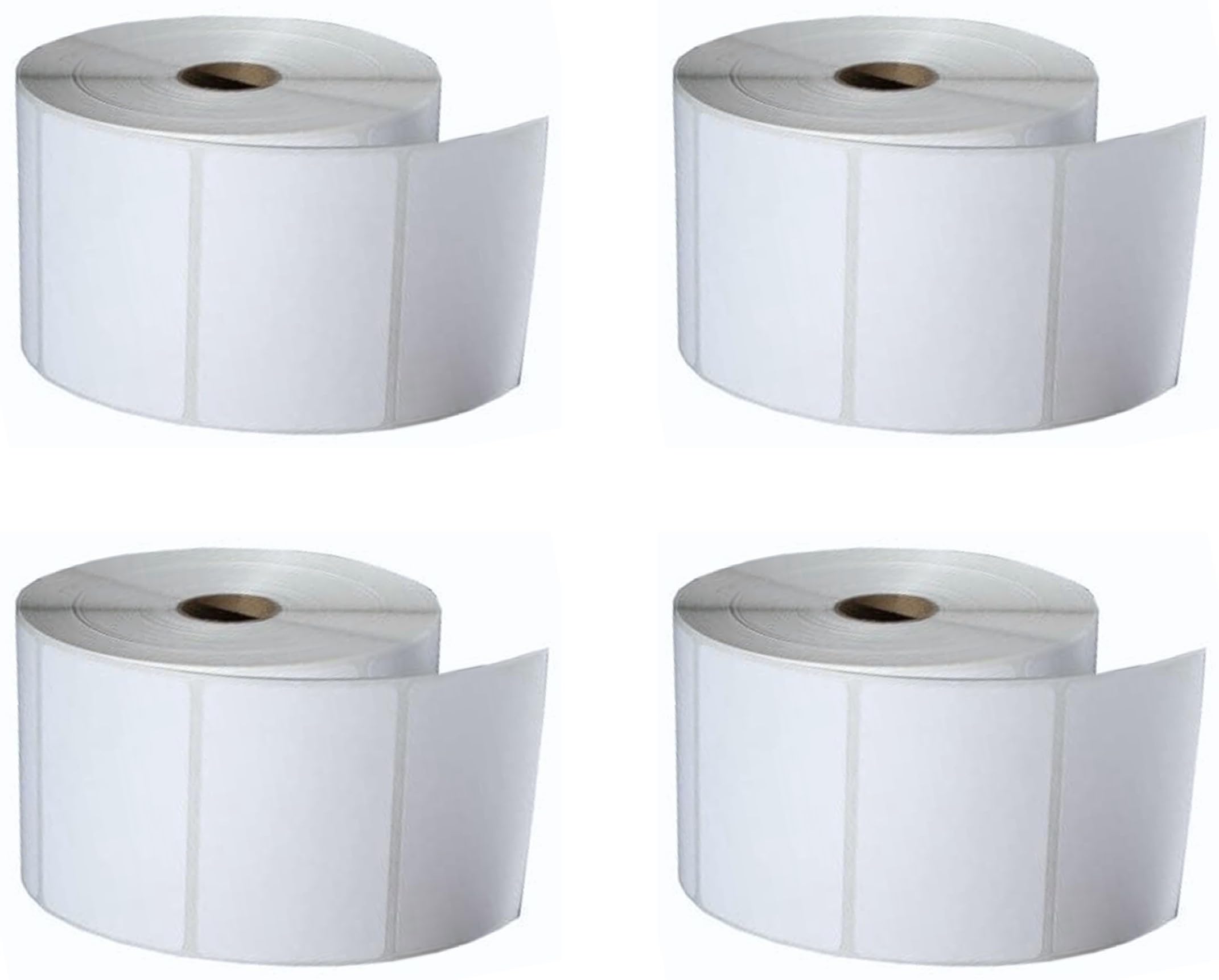 BlackDreams® Self Adhesive Direct Thermal Barcode Labels Stickers 3X2-inch (75x50 mm = 1000 lables Each Roll) 1-inch Core, for Printing Flex Product and E-Commerce Lables - Pack of 4