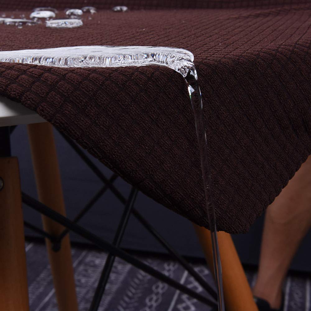 Set Di 2 Copri Braccioli Elasticizzati Per Poltrona – Colore Caffè, Antiscivolo, Protezione Da Macchie E Graffi, 94% Poliestere 6% Spandex - 5