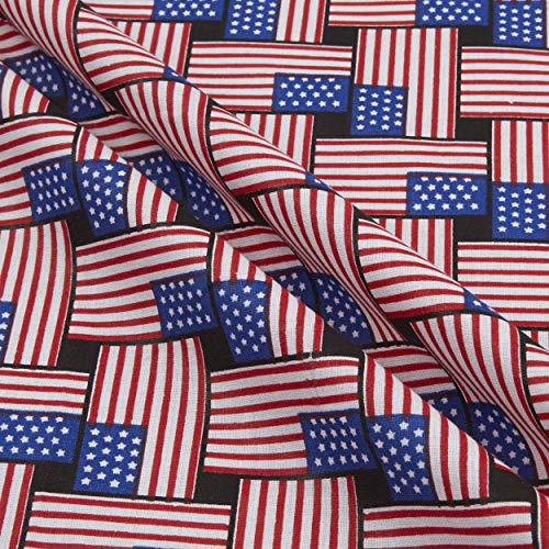 Premium American Flag Quilting Cotton Fabric - Versatile Red, White & Blue Print for Creative Sewing Projects 4 Premium American Flag Quilting Cotton Fabric - Versatile Red, White & Blue Print for Creative Sewing Projects - Image 3