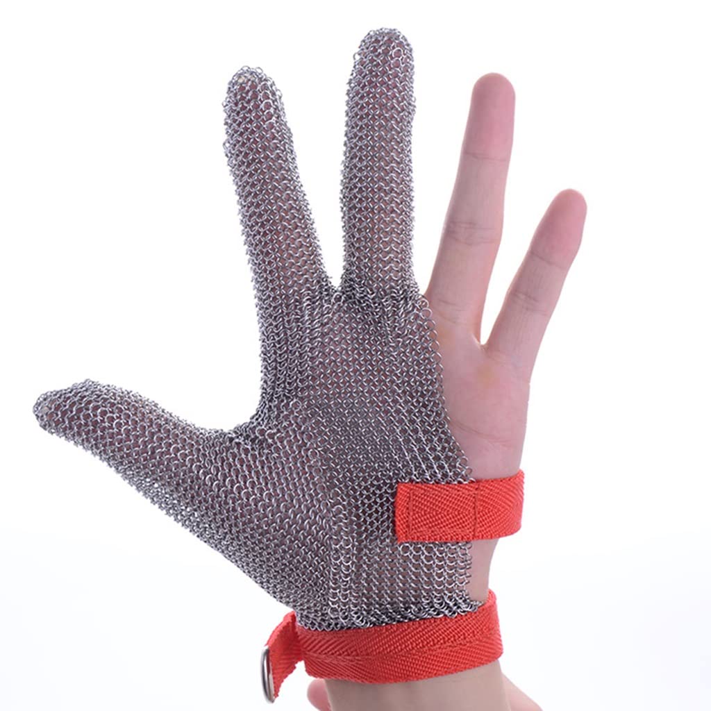 Guantes Resistentes al Corte de Metales Pesados, Guantes de Trabajo de Seguridad a Prueba de Agua y Resistente a los Pinchos (Size : 1pcs/XS)