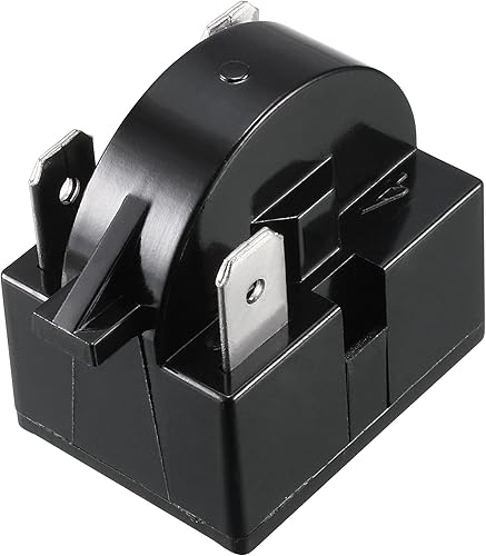 Miniatura 3 de uxcell Relé de arranque del refrigerador 33 ohmios 3 pines + protector de sobrecarga térmica del compresor