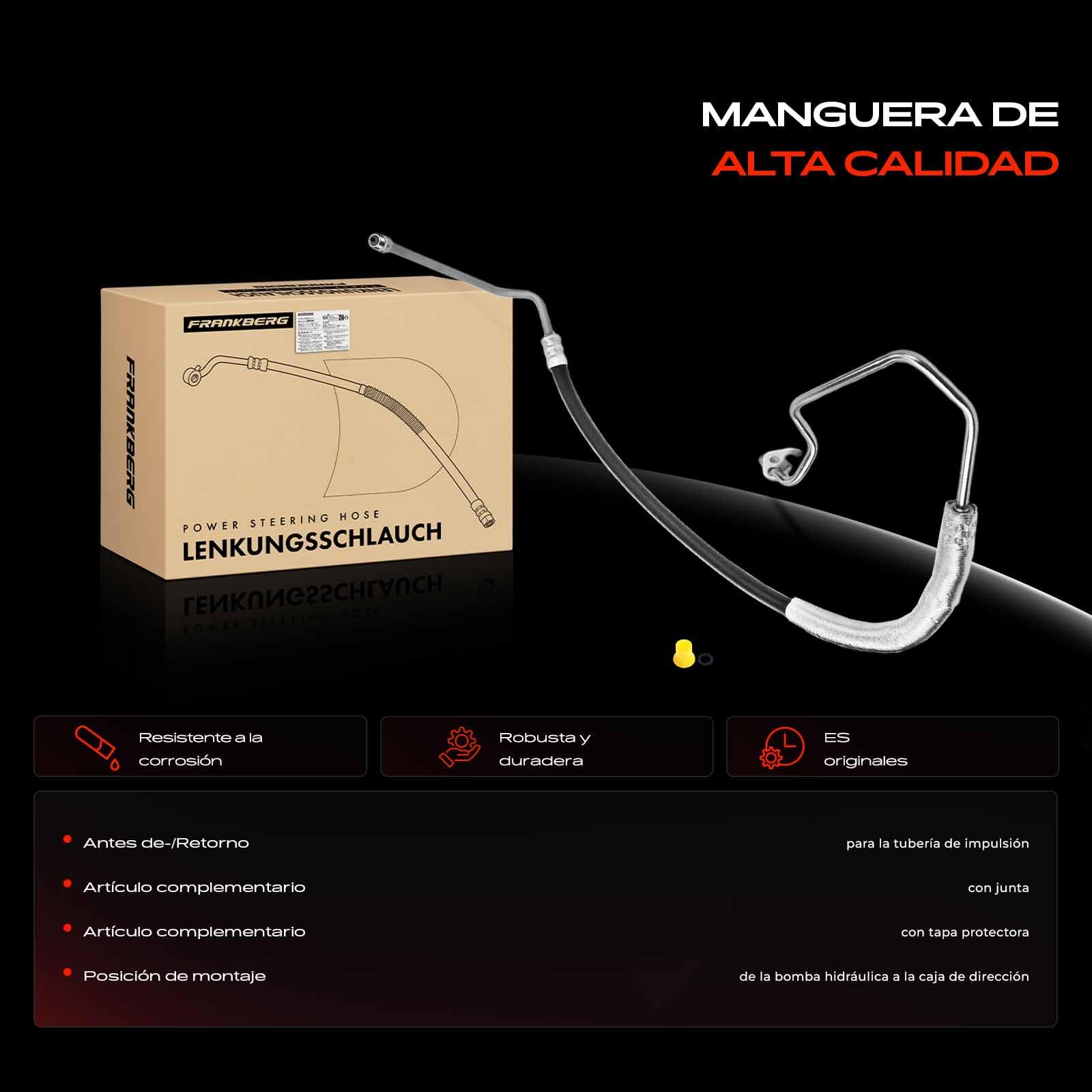 Frankberg Manguera de dirección asistida Compatible con Mondeo III Turnier BWY Mondeo III B5Y Mondeo III Berlina B4Y Replace# 4389082,1211272