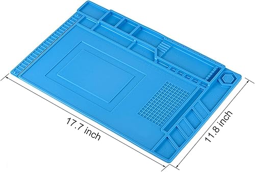 Miniatura 4 de Estera de soldadura de aislamiento de silicona Kit de trabajo de reparación de almohadilla de soldadura magnética resistente al calor para soldadura