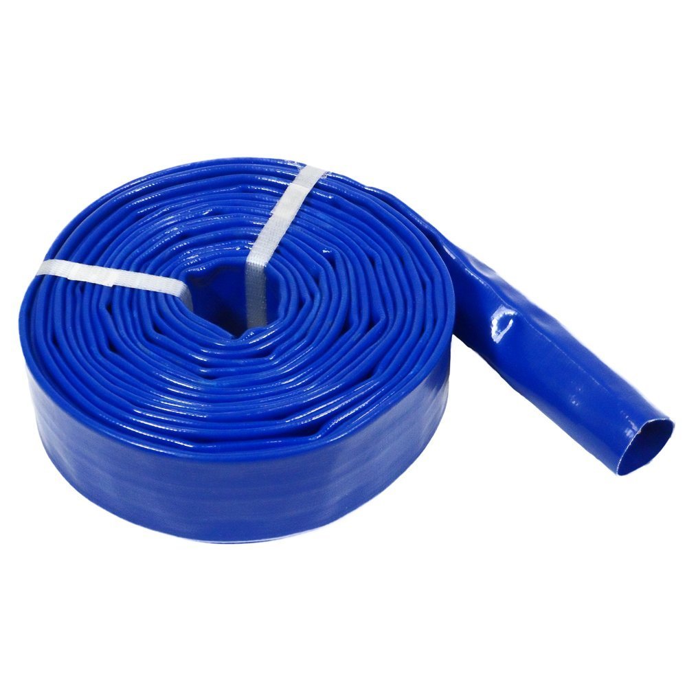 Photo 1 of 1-1/2” PVC Hose Heavy Duty Water Pump Hose with Braided Reinforcement (25 Feet)