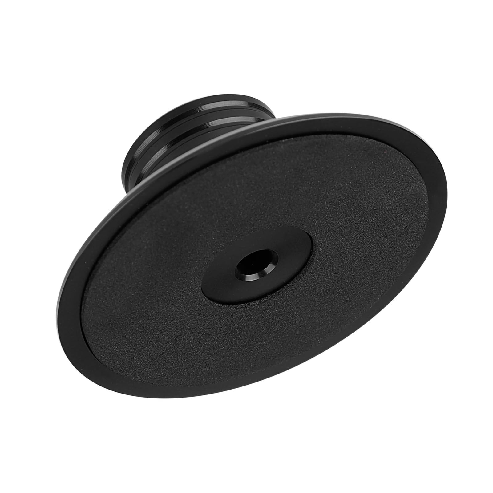 Denash Stabilizzatore Disco per Giradischi in Vinile LP, Giradischi bilanciato in Alluminio con Giradischi Metallico(Nero)