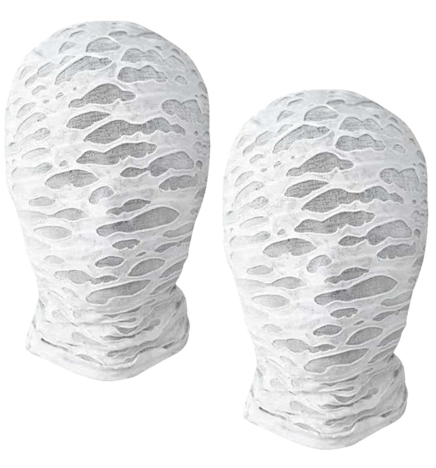 Joukavor 2 Pieces Zentai Full Face Mask Halloween Spandex Hood Mask for Unisex Cosplay