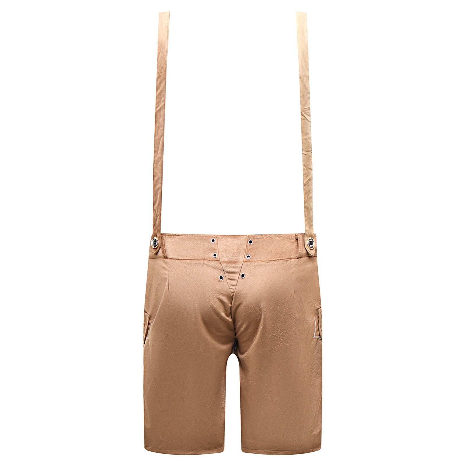 Herren Trachten Lederhose Kurze Shorts - Braun Kurz Trachtenlederhose Mit Hosenträger Für Oktoberfest Outfit Trachtenhose Trachtenhut Trachte Jogginghose