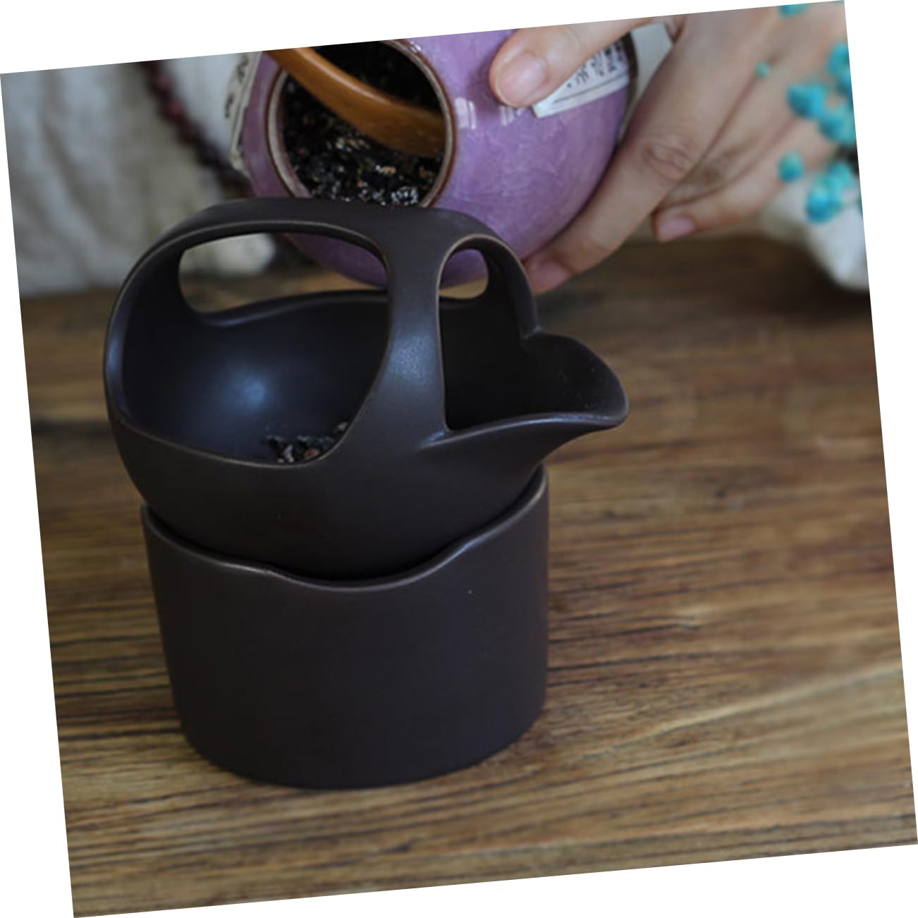 Ciieeo Mini Tea Stove Tea Pot Infusers Ceramic Tea Warmer Tea Infuser for Loose Tea Portable Tea Baking Utensils