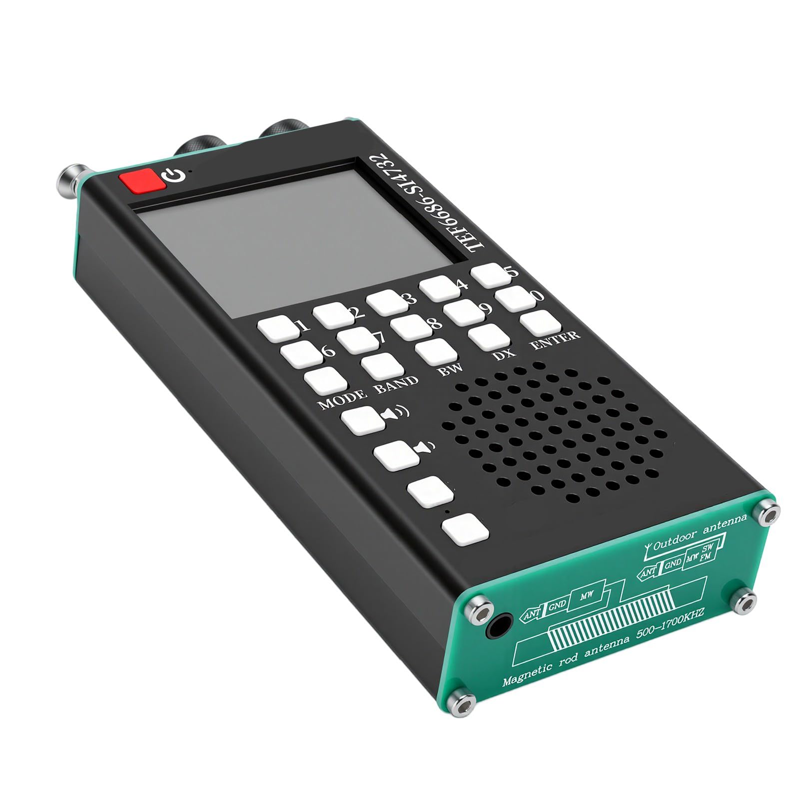 FTVOGUE Mikroradioempfänger für Air Band SSB FM AM SW LW mit D | Vollband-Multiband-Kurzwelle, Bluetooth 5.0-Lautsprecher, 2,4-Zoll-IPS-Touchscreen, 40-mm-Lautsprecher,