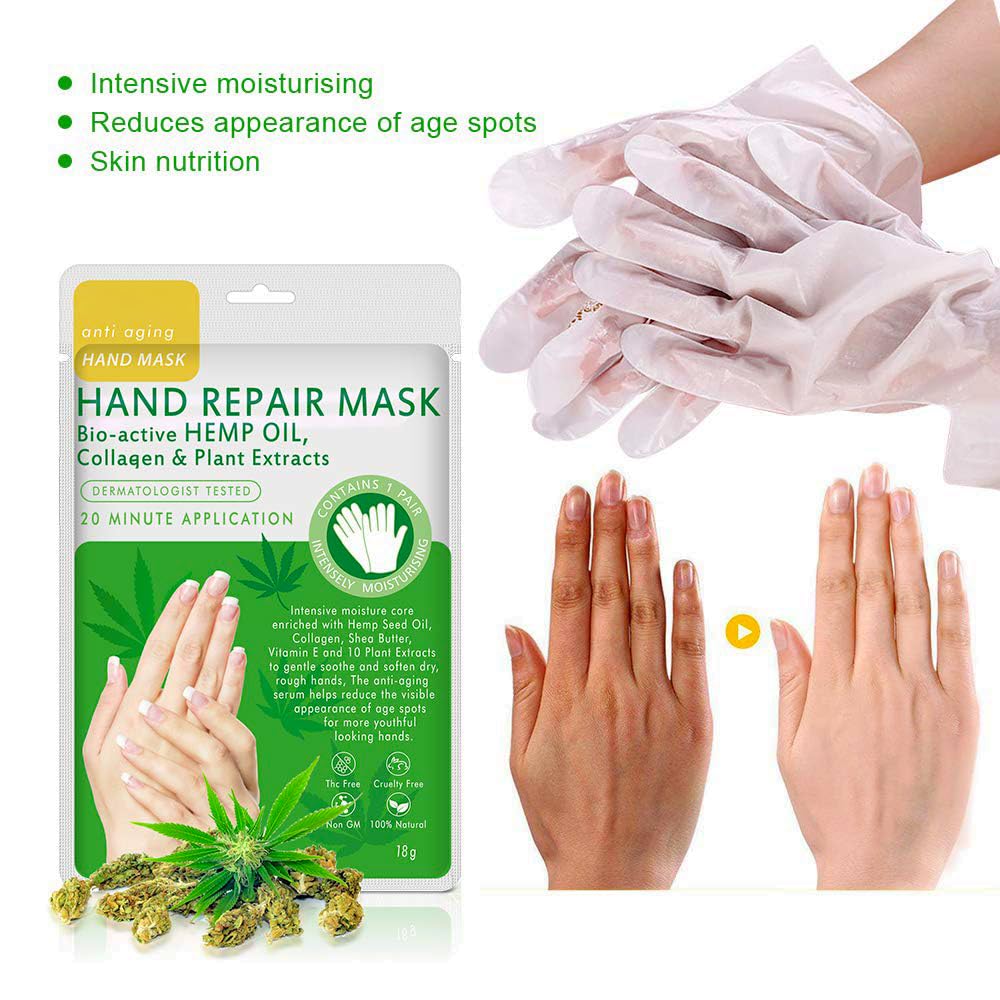 Maschera per Mani 3 Paia Guanti Idratanti Mani Maschera Antietà Rigenerante Nutriente per Invecchiamento a Secco e Screpolate per donne e uomini