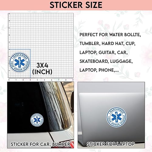 Miniatura 4 de TODOLIA (3 unidades-3 pulgadas) Narcanned Your Honor Student Meme Sticker  Decoración médica, EMT, EMS, paramédicos y enfermeras