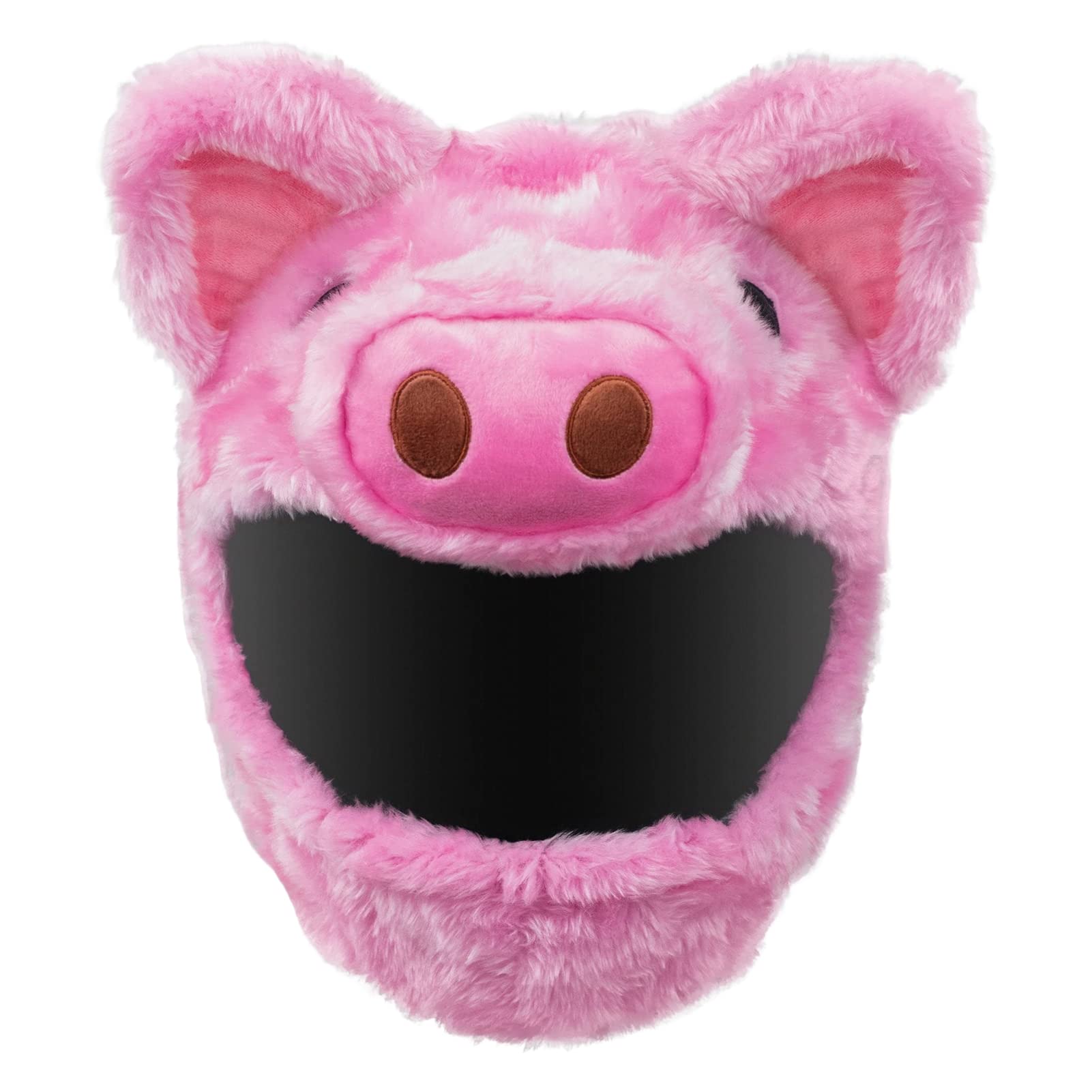 Cute Pink Pig Helmet Cover Plush Motorcycle Helmet Covers for Motorcycle Helmet, Fun Rides and Gifts Pink