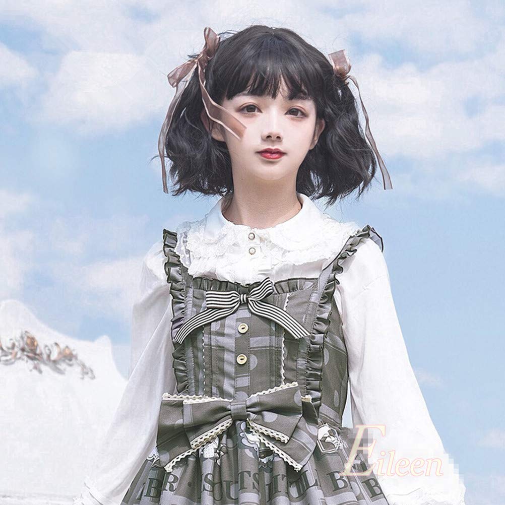 Amazon.co.jp: Eileen ボブ ショート フルウィッグ 自然な