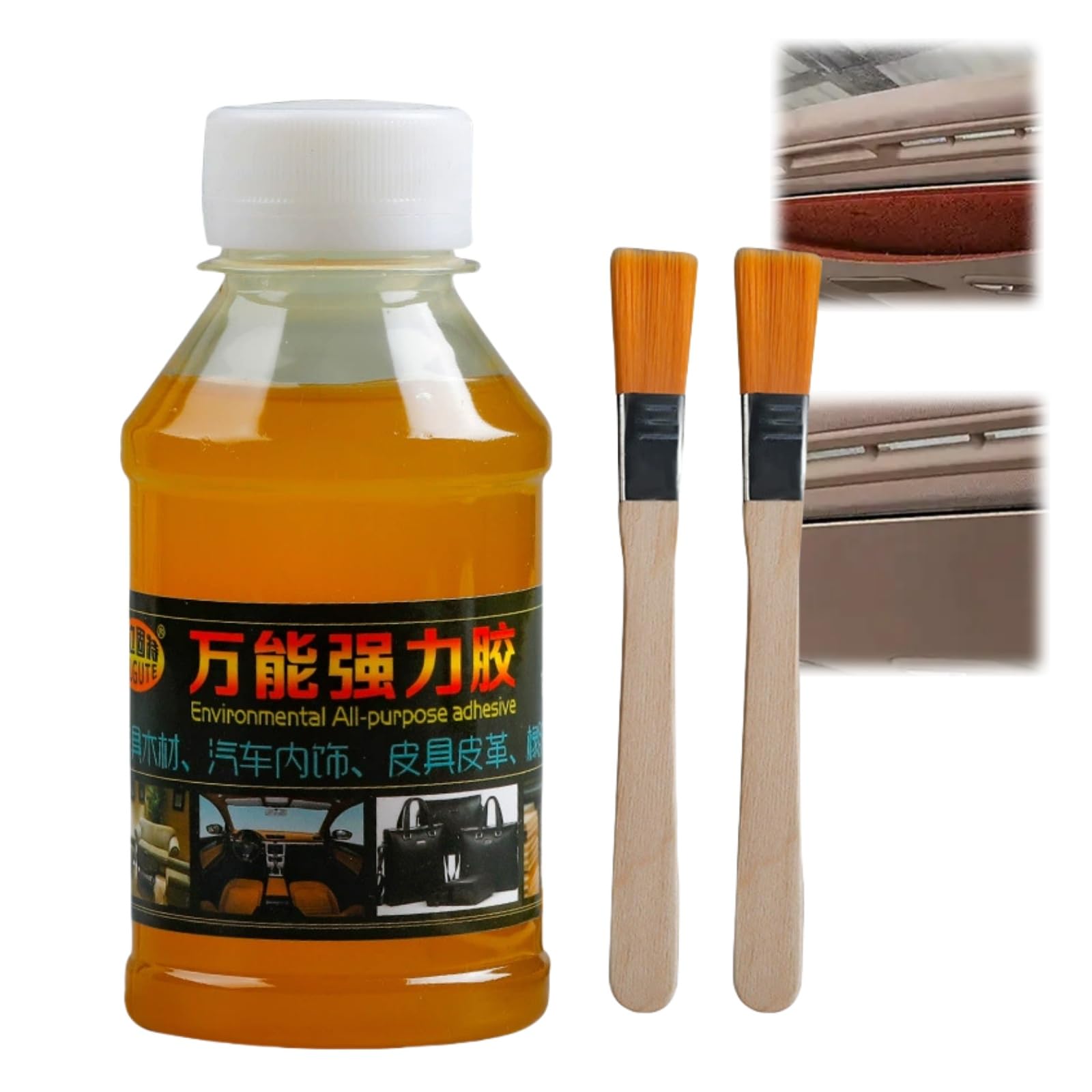 100ml Headliner Car Roof Fabric Adhesive - Strong Fast Dry Glue for Upholstery, Cloth, Leather and Material Repair
