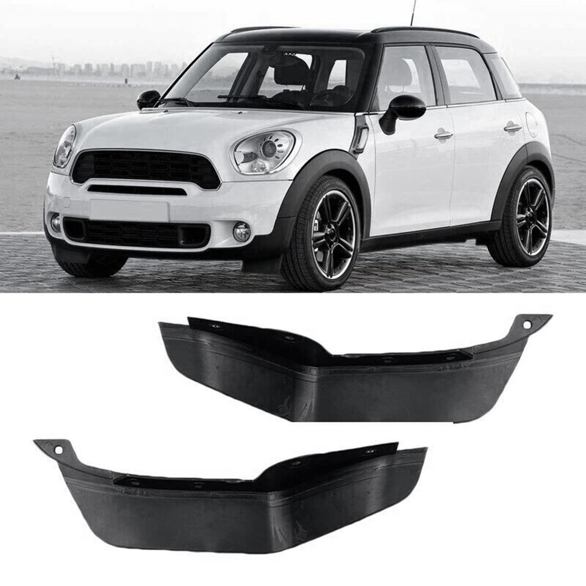 2 Pezzi Paraurti Anteriore Paraspruzzi Paraspruzzi Labbro di Pressione per Mini R60 R61 11-16