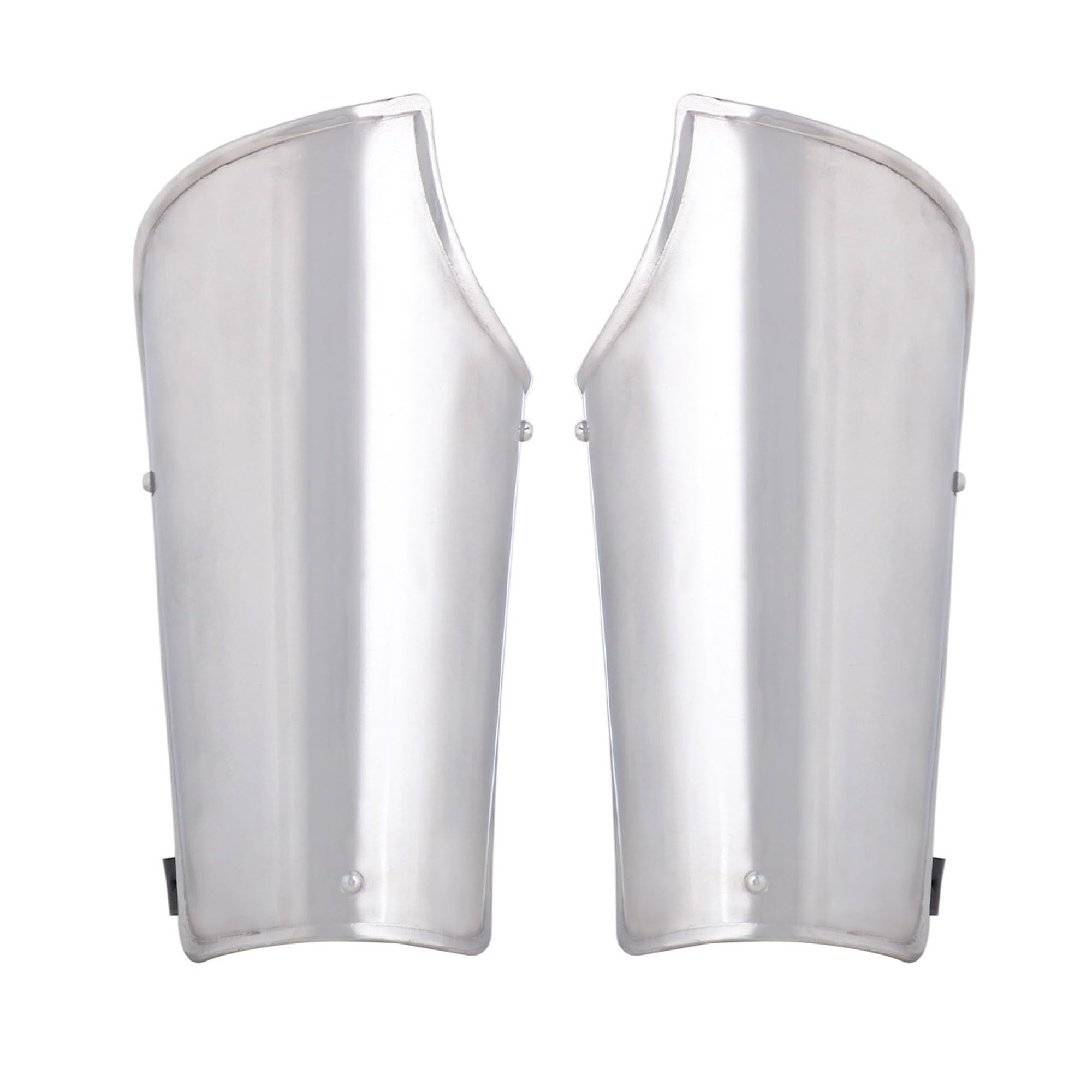 Lord Of Battles Unisex Silver Medieval Knight Steel Bracers Viking Battle Ready Steel Arm Bracers Armour For Larp Cosplay Sca Historical Reenactment, Default