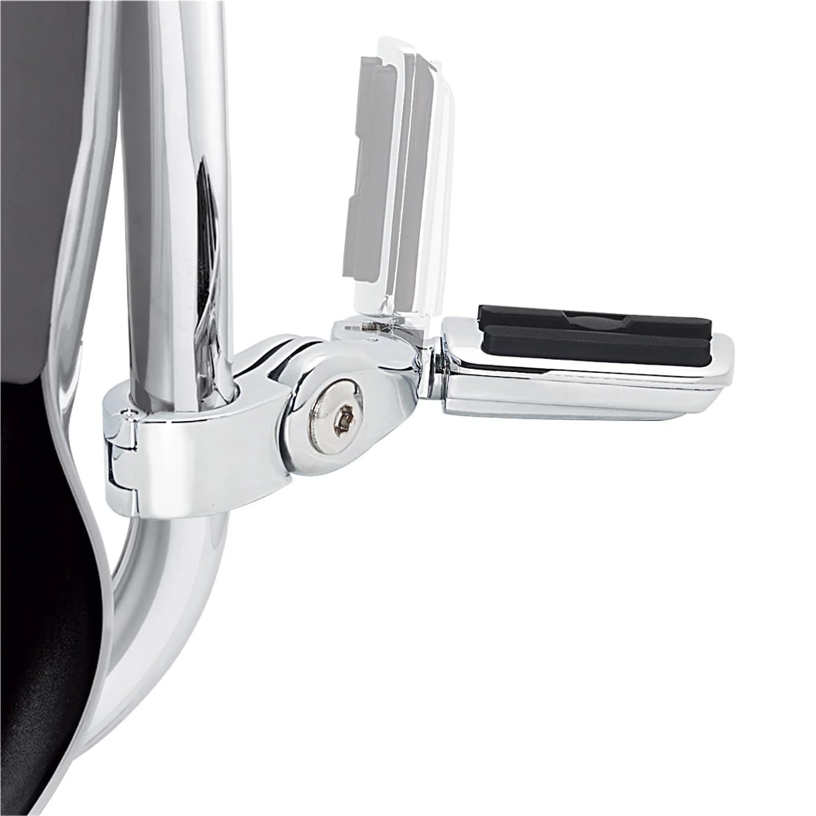 podpórki pod plecy Pasuje do Harley Davidson Touring Electra Glide z osłoną silnika 1.25 chromowane krótkie podnóżki autostradowe Poduszka Kufer Motocyklowy