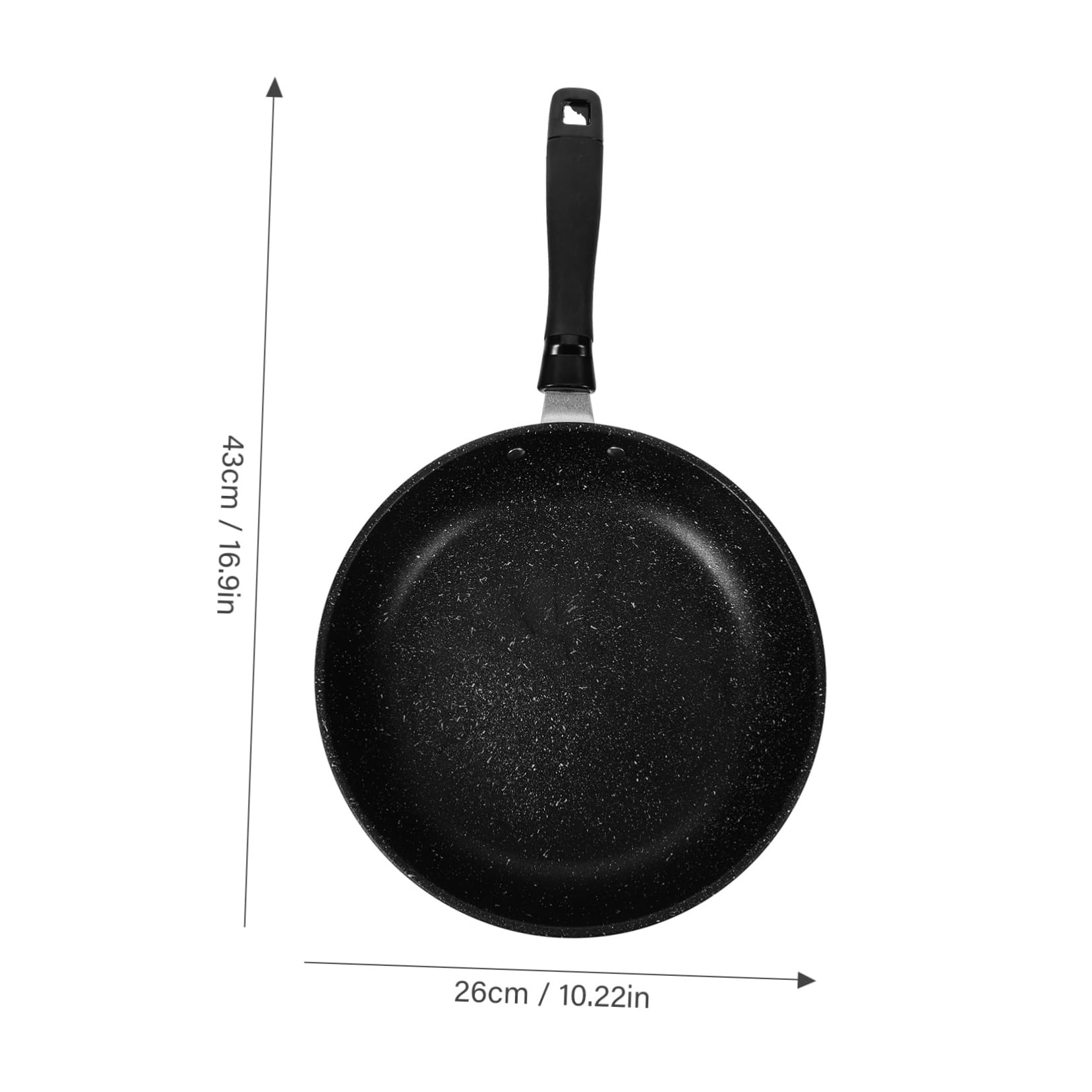 Mikinona Patelnia Nieprzywierająca Do Omletów z Kamienia Maifanite Głęboka Patelnia Do Smażenia Idealna Pancake i Szybkiego Gotowania Restauracji