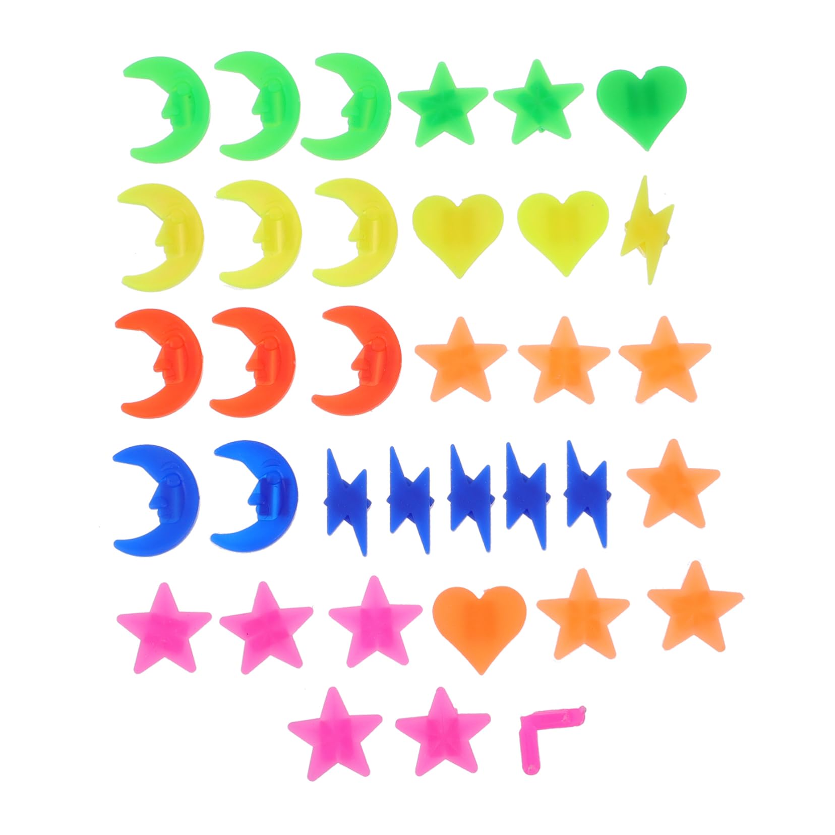 SUPVOX 72 Pcs Bike Wheel Beads Plastic Clip Decorations Bicycle Beads for Decor Easy Install Bike Accessories