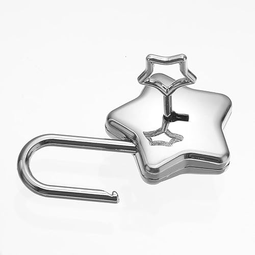 Miniatura 6 de Cerraduras pequeñas con llaves, 2 candados pequeños en forma de estrella con llaves para diario, libro, joyero, bolso, bolso, equipaje, caja de