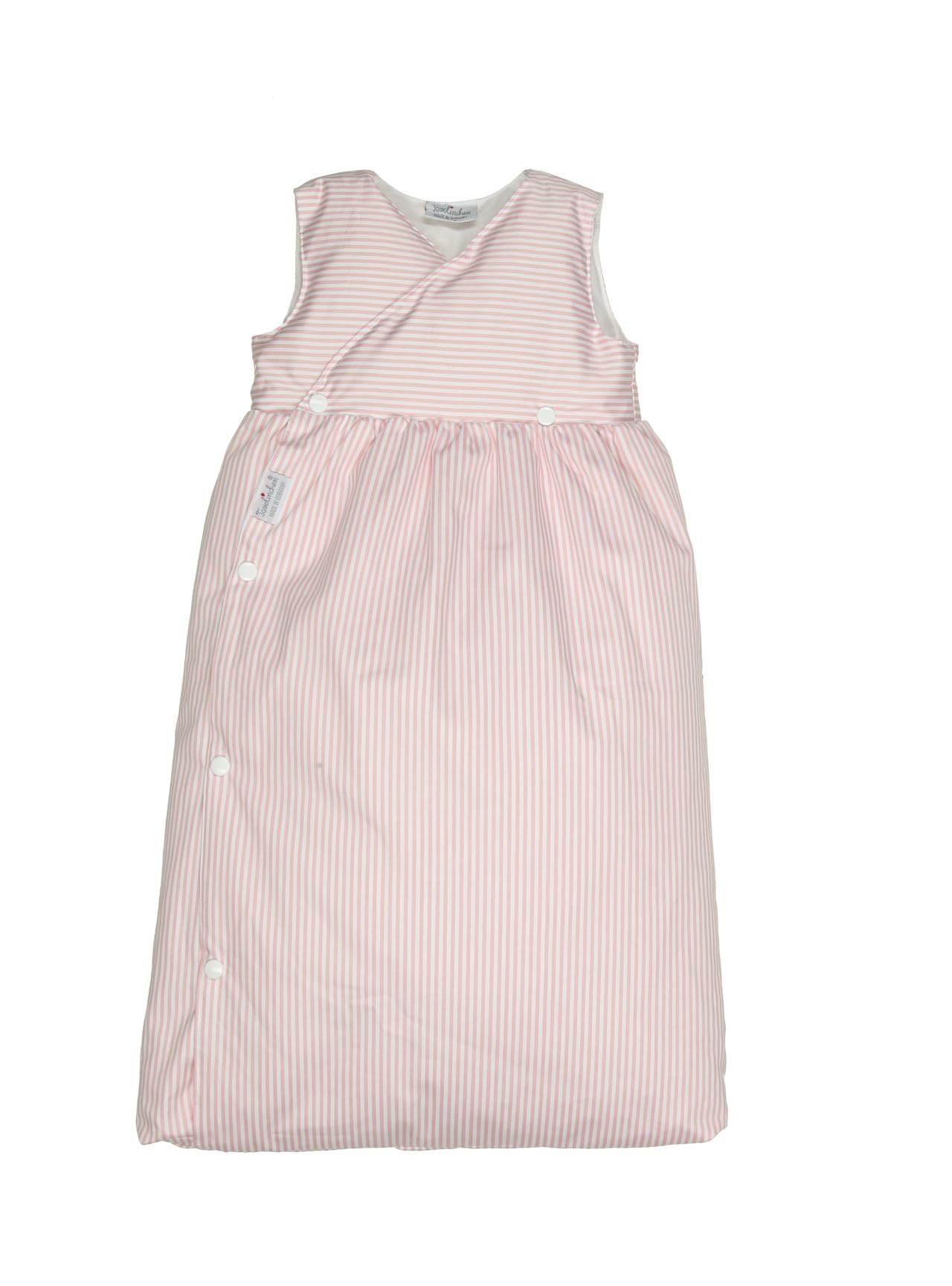 Saco de dormir para bebé, diseño de rayas, color rosa, 70 cm