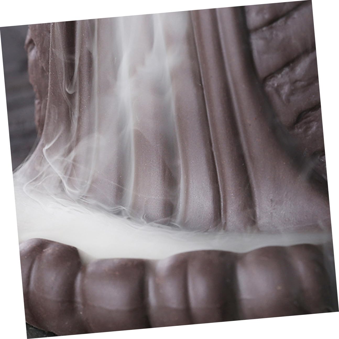 Luxshiny Backflow Incense Holder Self Carving Men Ceramic Aroma Therapy Burner Home Office Desktop Decoration Backflow Incense Burner