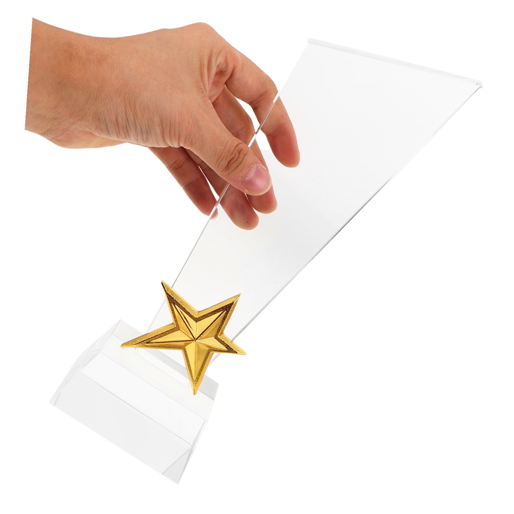Kreativer Kristall-Stern-Pokal für Schüler und Gewinner Fünf-Sterne Kristall-trophäe mit Glatten Kanten für Abschlussfeiern Partys Wettbewerbe und Kindergarten-auszeichnungen