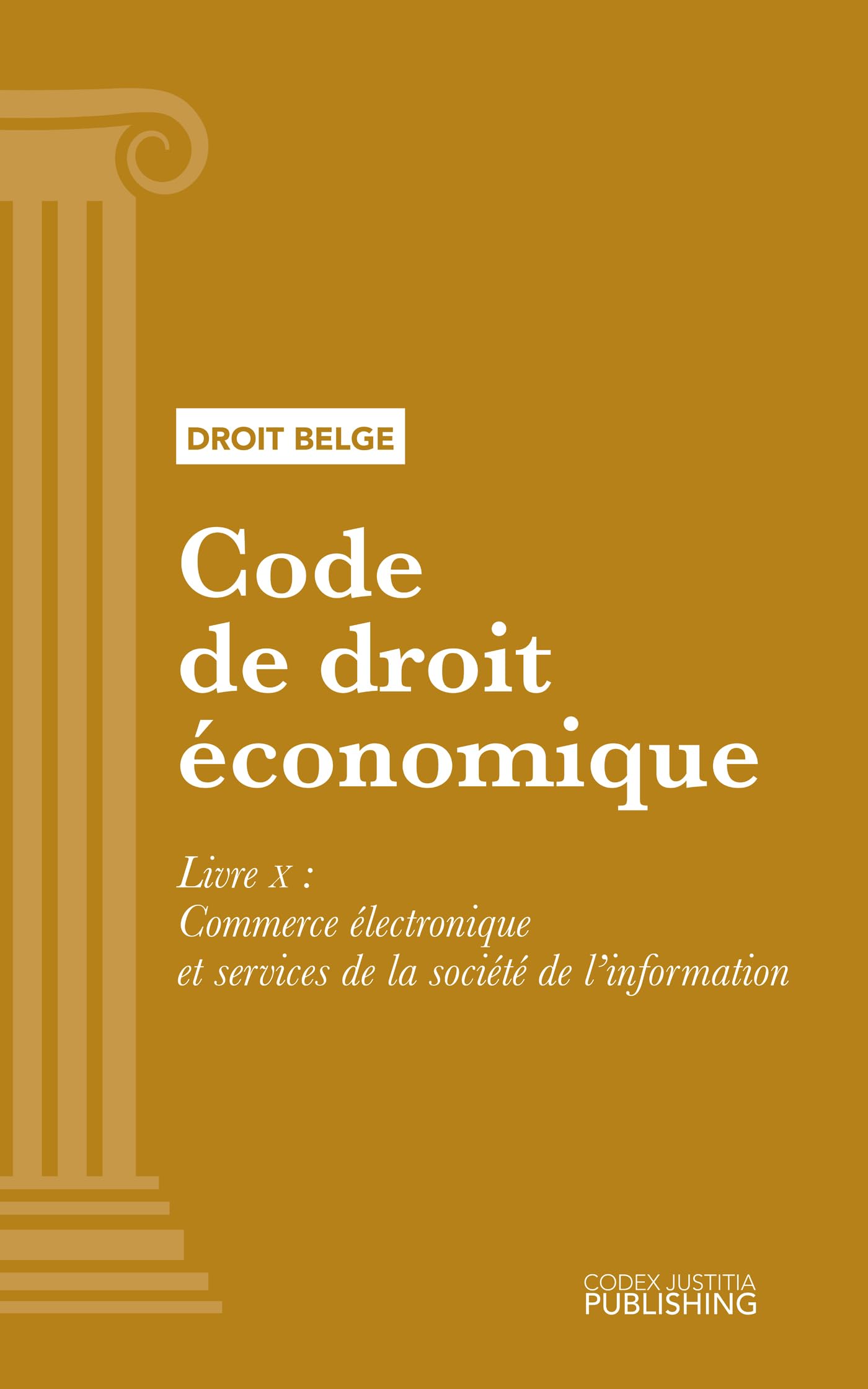 Code de droit économique: Livre X - Commerce électronique et services de la société de l’information