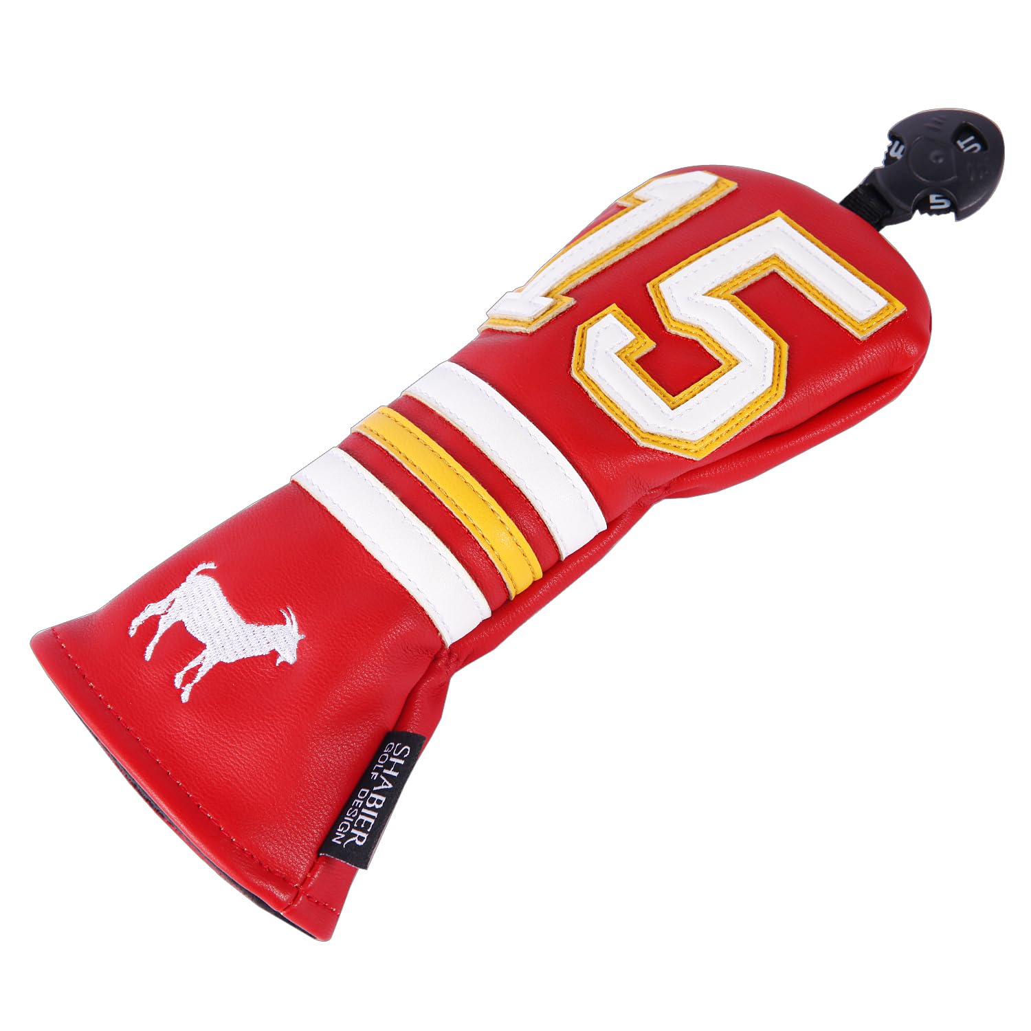 SHABIER Red Golf Head Cover with NO.15 Design for Hybird Club, For Hybrid - Image 4