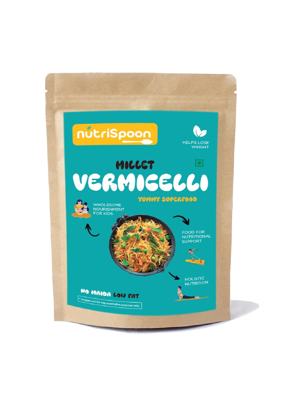 Nutrispoon Millet Vermicelli/Superfood Supergrain/Made of Healthy millet and whole wheat 250g (B0D819XGPG) Amazon Price History, Amazon Price Tracker