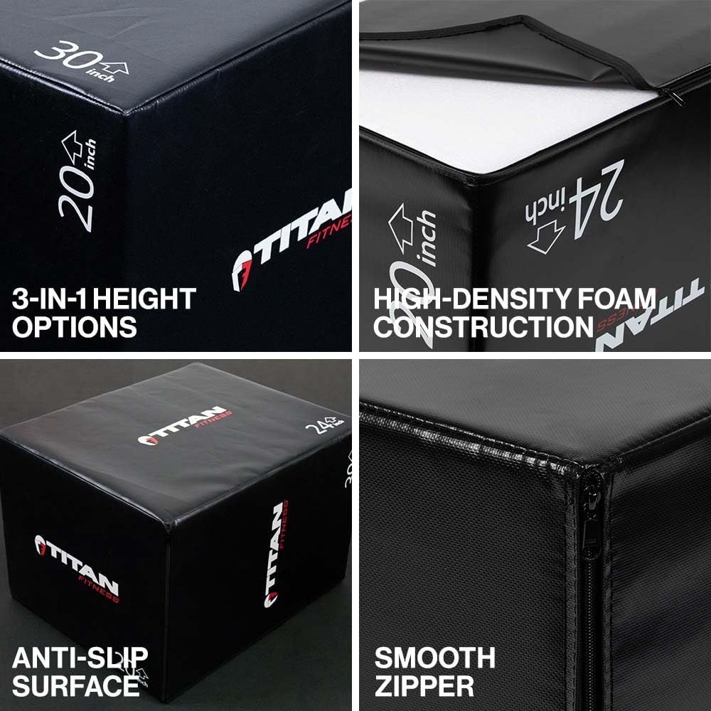 Amazon.com : Titan Fitness Soft Foam Plyometric Jump Box, 20in