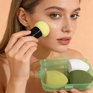 Juego de 5 brochas de base con 3 esponjas de ...