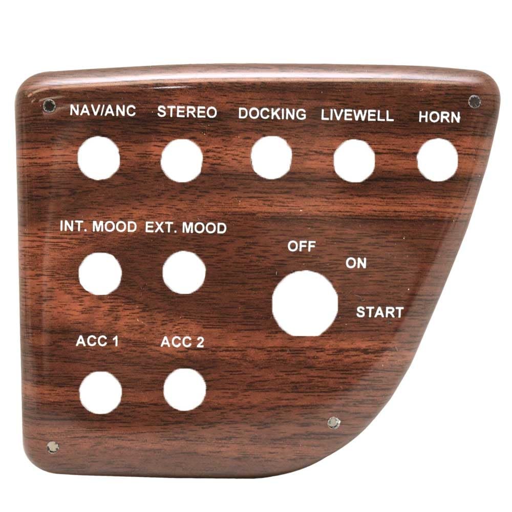 Avalon Boat Blank Switch Panel 129067 | 5 7/8 x 5 Inch Cherrywood