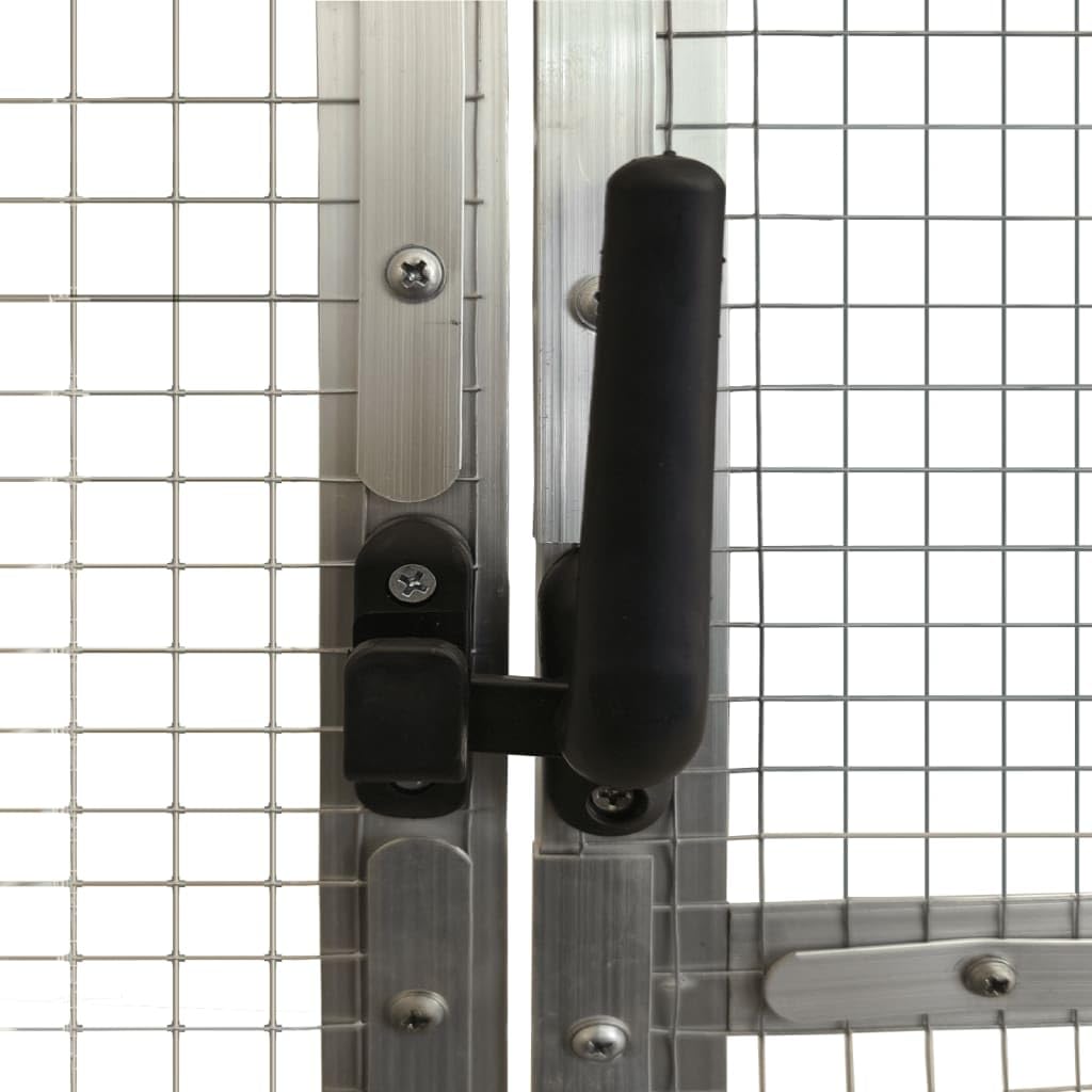 Voliere Silbern 1,79x3x1,85 m Aluminium,Tiere & Tierbedarf,Haustierbedarf,Vogelbedarf,Vogelkäfige & -ständer,Silber,27.94 kg-3155796