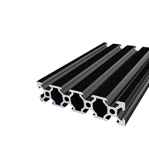 Coavoo Extrusión de aluminio 2080 de 78.74 pulgadas78.740 in de longitud, ranura en V negra, 1 paquete, aluminio extruido de 0.787 in x 3.150 in, 20