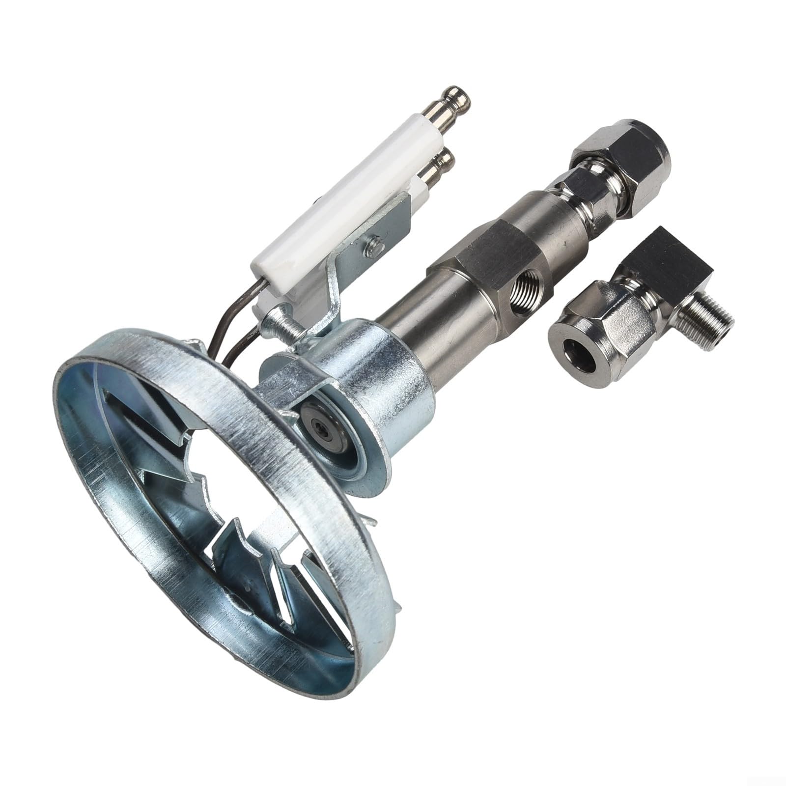 Industrielle Heizdüse für Altölbrenner, Kesselverbrennung und Schwerölzerstäubung, luftunterstützte Kraftstoffdüse mit 0,8/1,0/1,5/2,0 mm Metall (1,5 mm)
