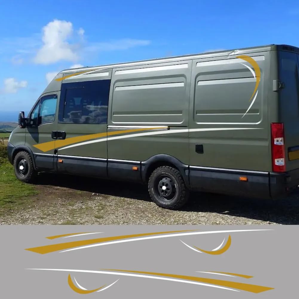 6 pezzi adesivi per furgone, per I = VECO Daily camper van per cavalli roulotte camper strisce grafica decalcomania in vinile accessori per tuning automatico