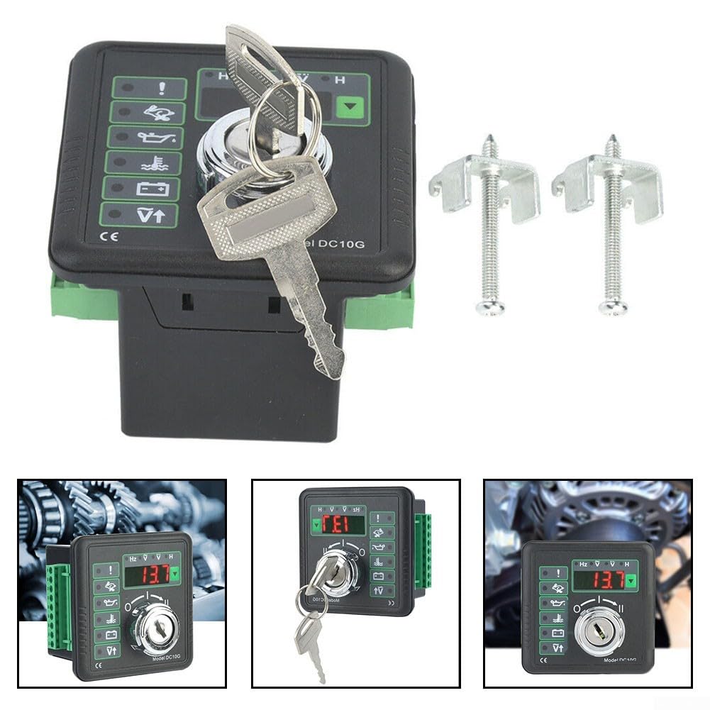 DC10G Regolatore di avviamento del motore manuale per pannello di controllo del generatore, display a LED, impostazioni dei parametri e caratteristiche di protezione dell'allarme