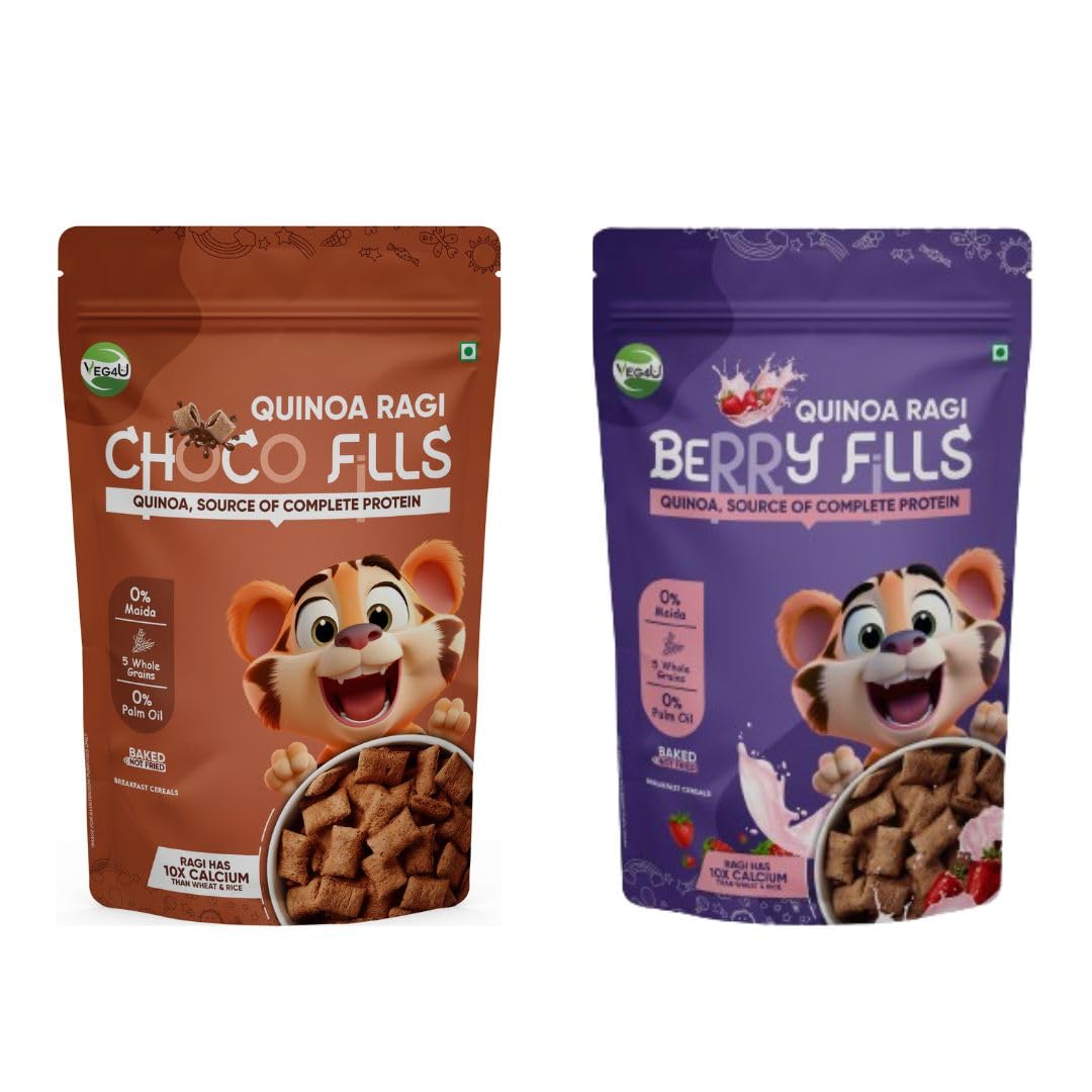 Veg4u Quinoa Straw Berry And Choco Fills Healthy Snacks Complete Protein And Calcium Baked Not Fried Zero Maida Snack For School Tiffin And Travel Strawberry And Chocolate Flavour Pack of 2 (B0D8B6BBHC) Amazon Price History, Amazon Price Tracker