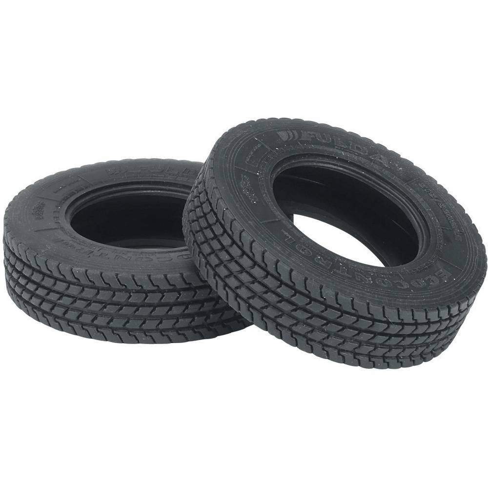 Carson 500907014 1:14 Fulda EcoControl Drive Tyres (2), Black