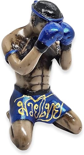Miniatura 10 de BestySuperStore Muay Thai de 5 pulgadas de alto Wai Khru o mostrando respeto al boxeador maestro movimiento básico Muaythai Boxeo artes marciales 3D