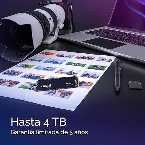 Miniatura 3 de Crucial P3 Plus SSD PCIe Gen4 3D NAND NVMe M.2 de 1 TB, hasta 5000 MBs - CT1000P3PSSD8