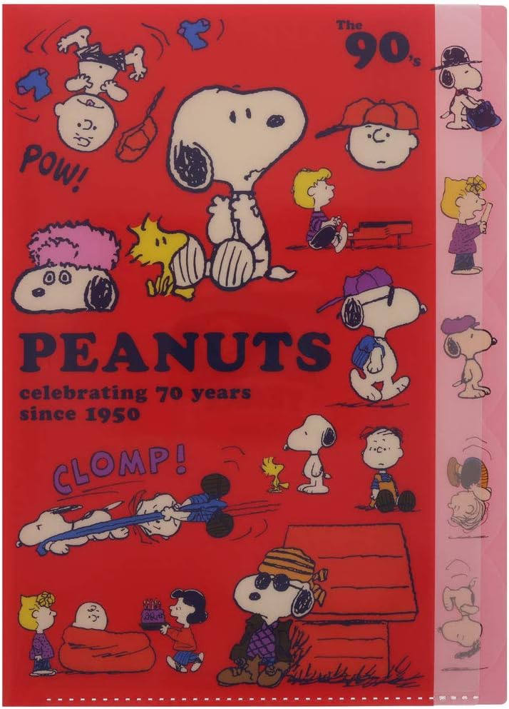 超爆安 スヌーピー ダイカット 5ポケット クリアファイル ポケットファイル 70周年記念 50年代 ピーナッツ サンスター文具 コレクション雑貨 Materialworldblog Com
