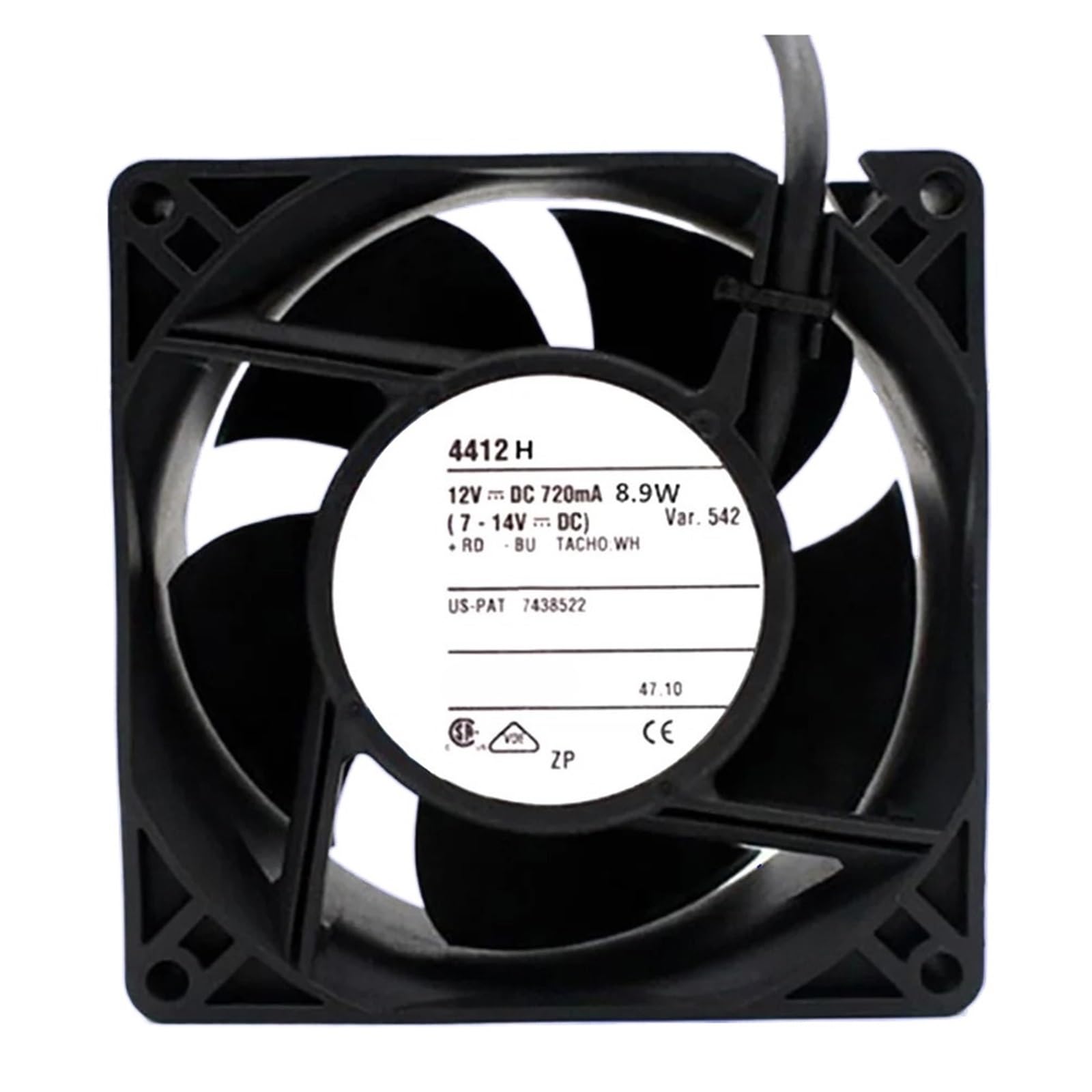 LZIKKGKI 4412H 4412H 12VDC 8.9W 12038 Cooling Fan 119 x 119 x 38 mm