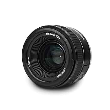 Amazon.co.jp: YONNUO YN35mm F2ニコンDSLRカメラ用レンズ1：2