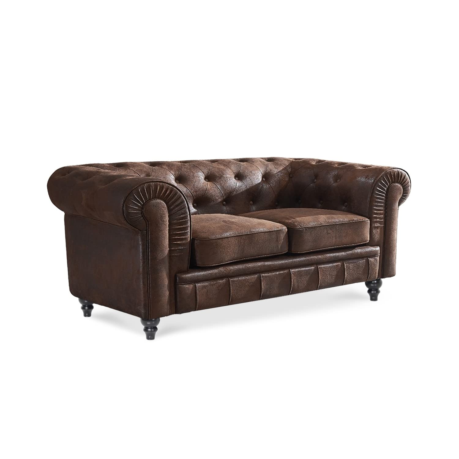 INTENSE DECO Canapé Chesterfield 2 Places Vintage